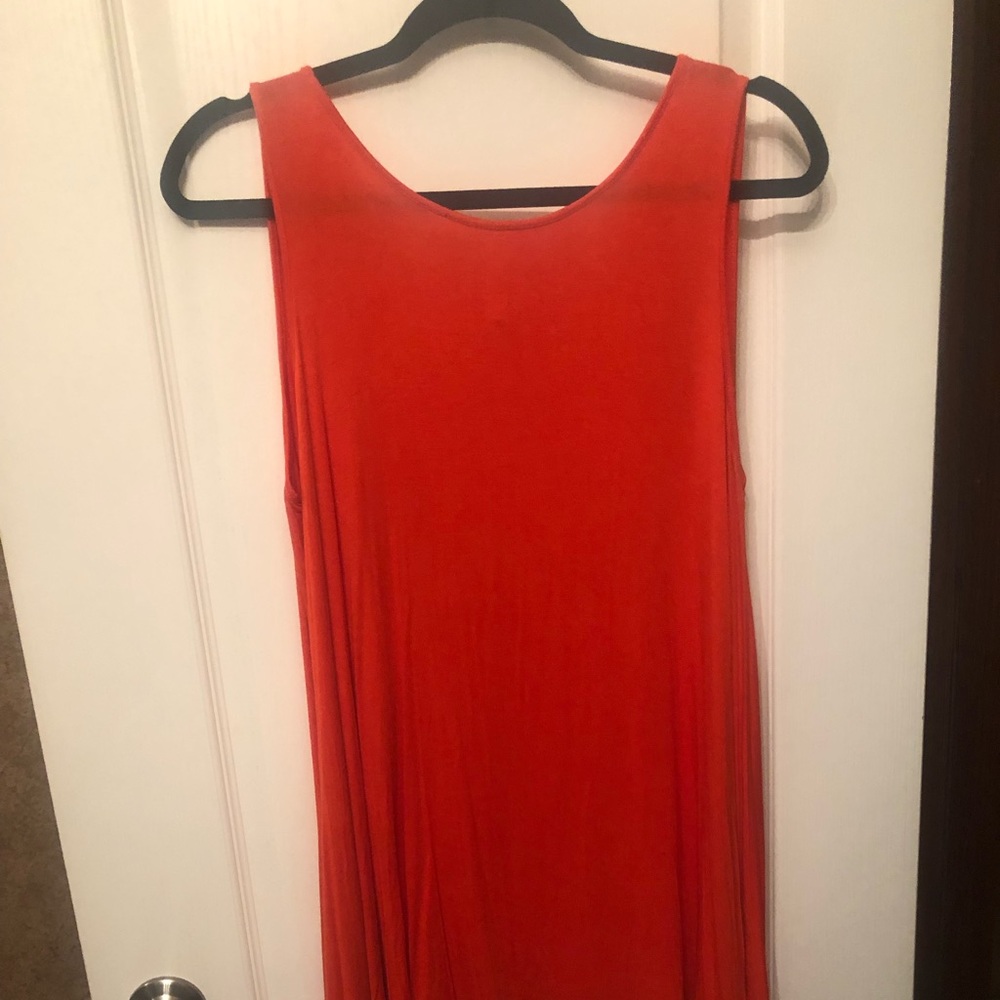 Orange swing dress